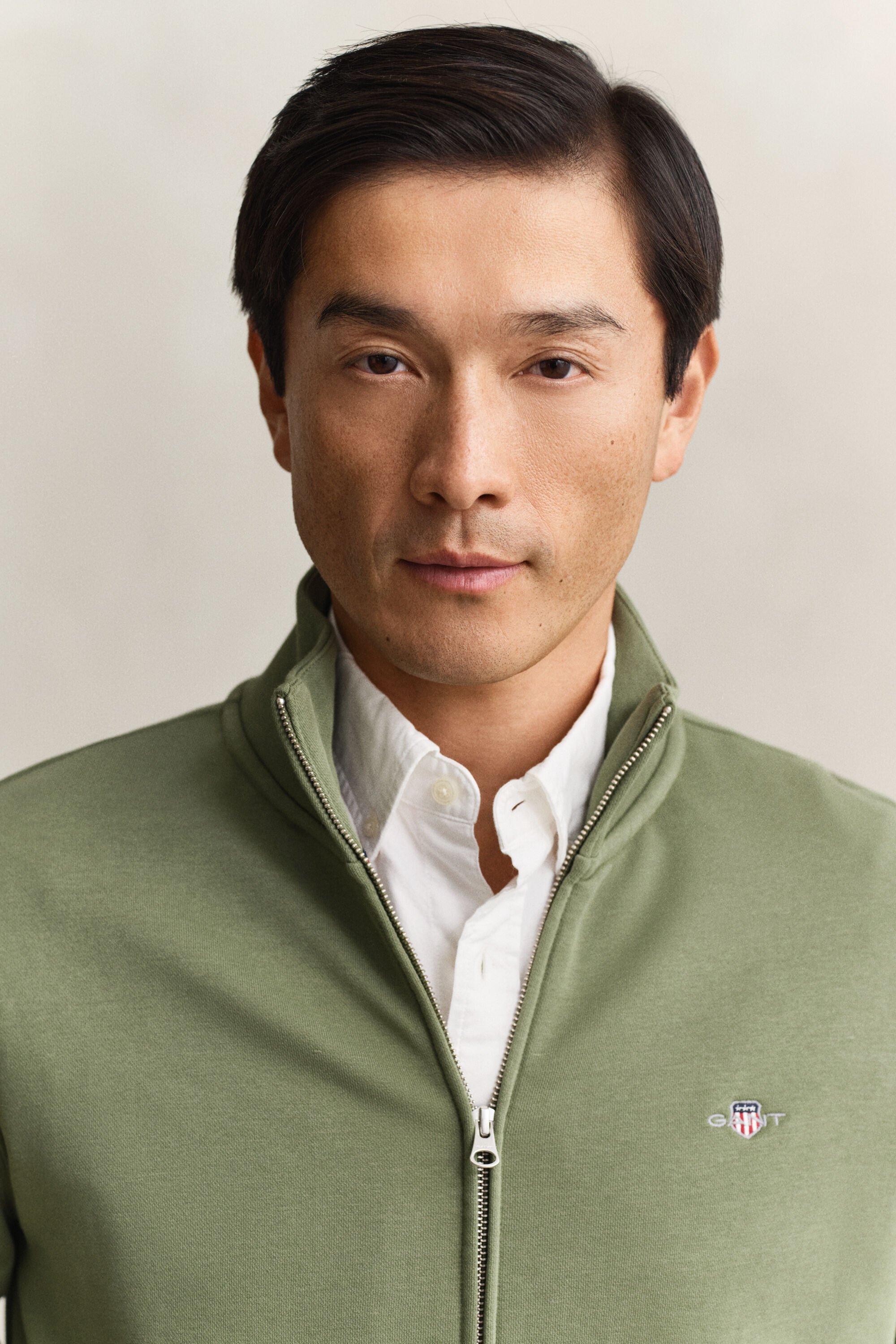 Shield sweatshirt met ritssluiting