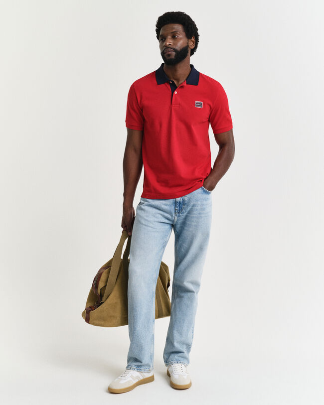 Contrast poloshirt