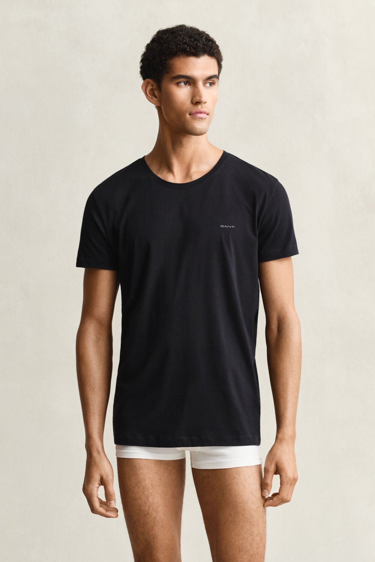 Set van twee T-shirts met ronde hals