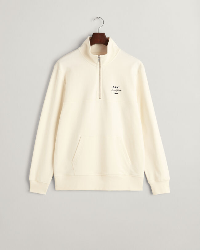 GANT Script Graphic sweatshirt met korte rits