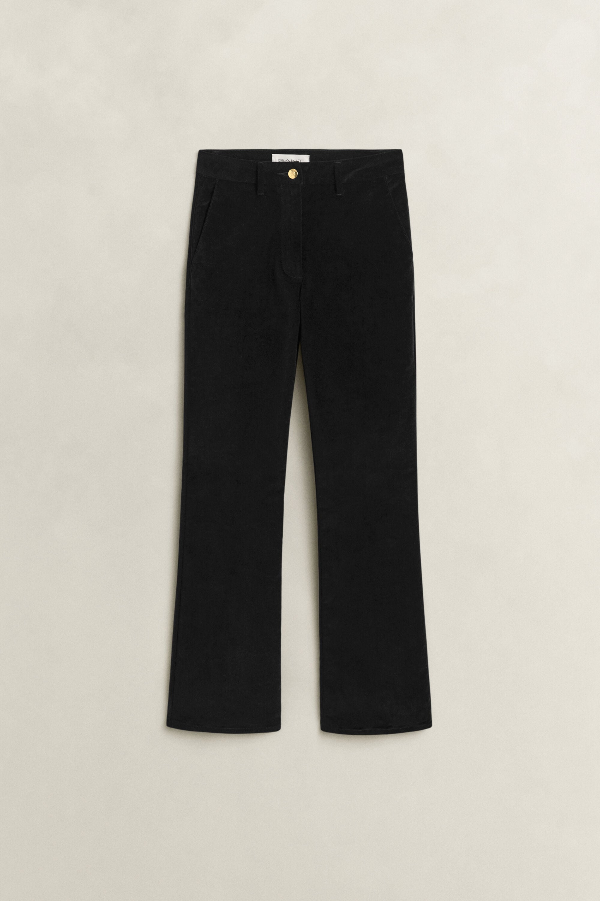 Fluwelen broek met wijduitlopende pijpen