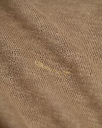 Gebreid T-shirt van katoen en linnen