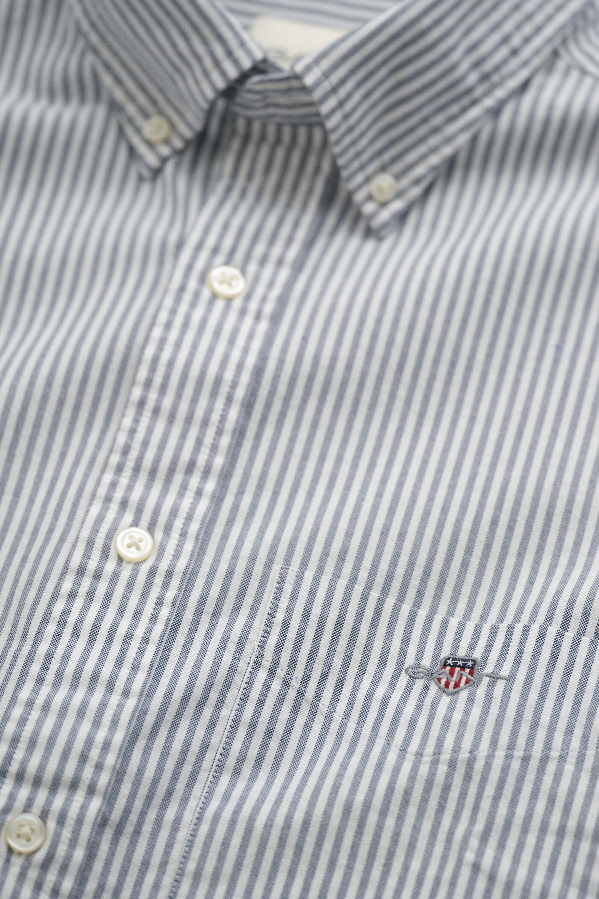 Classic Regular gestreept Oxford-overhemd