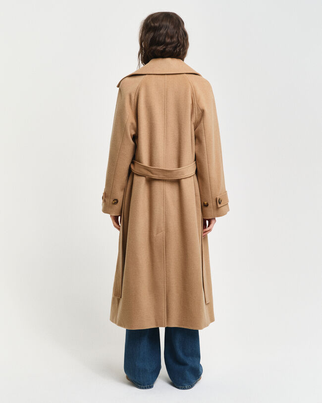 Wollen trenchcoat