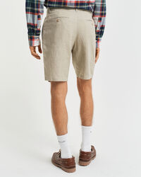 Relaxed Fit linnen short met trekkoordje