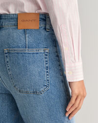 Regular Fit poplin overhemd met Gingham-ruitje