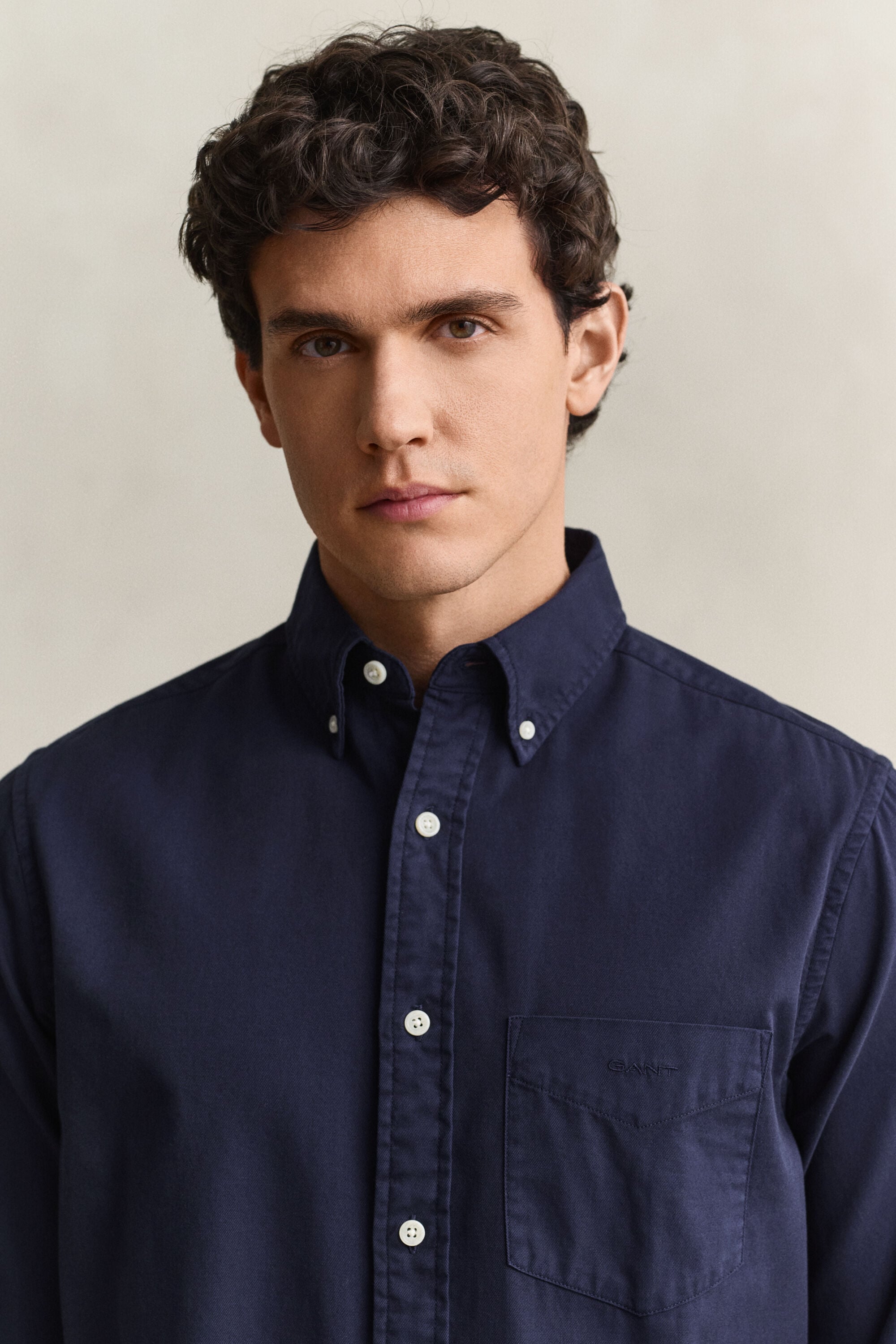 Regular Fit overhemd van keperstof