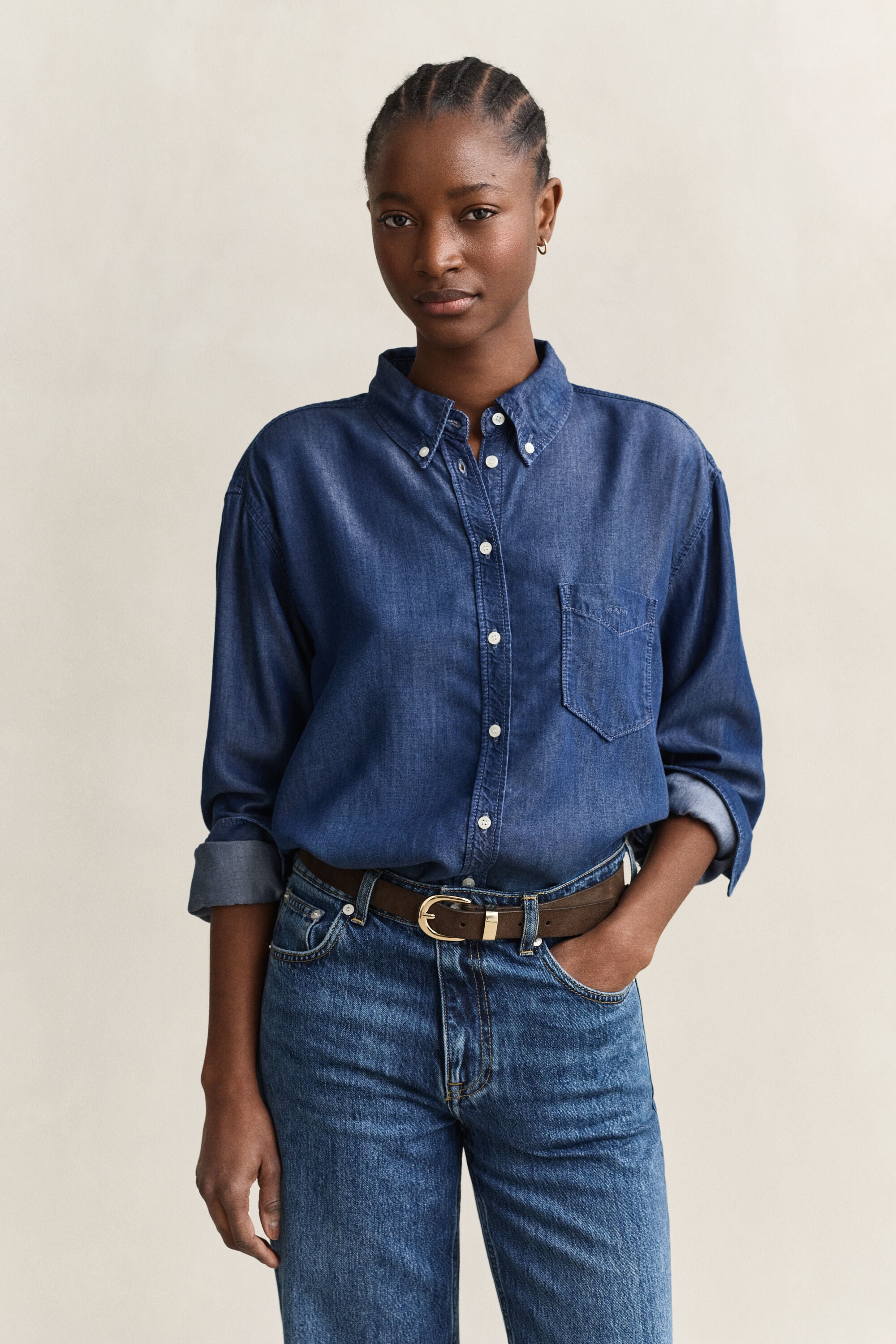 Indigo overhemd