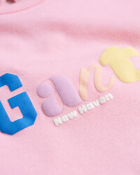 Girls GANT jersey top met korte mouwen en print