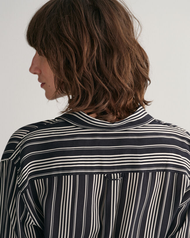 A-lijn overhemdjurk met streepjes