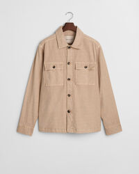 Regular Fit overshirt van katoen en linnen