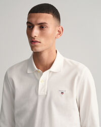 Original piqu&eacute; poloshirt met lange mouwen