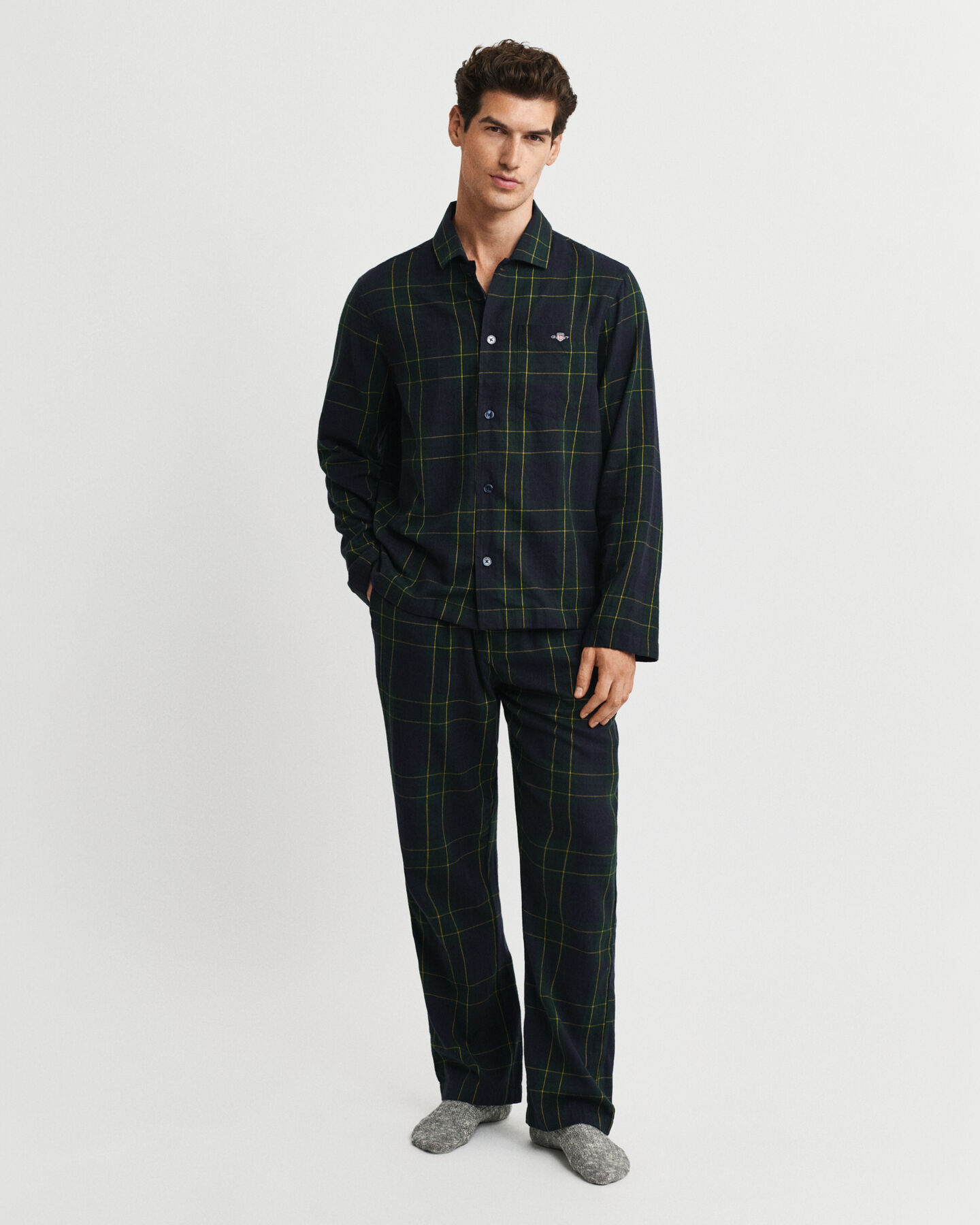 Cadeauset met geruite flanellen pyjama