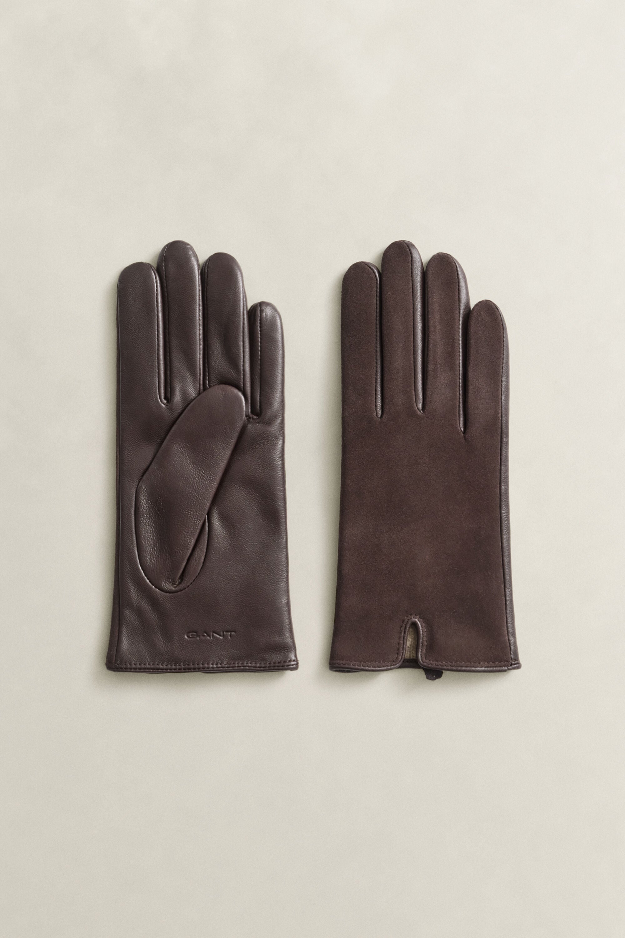 Handschoenen van leer en suède