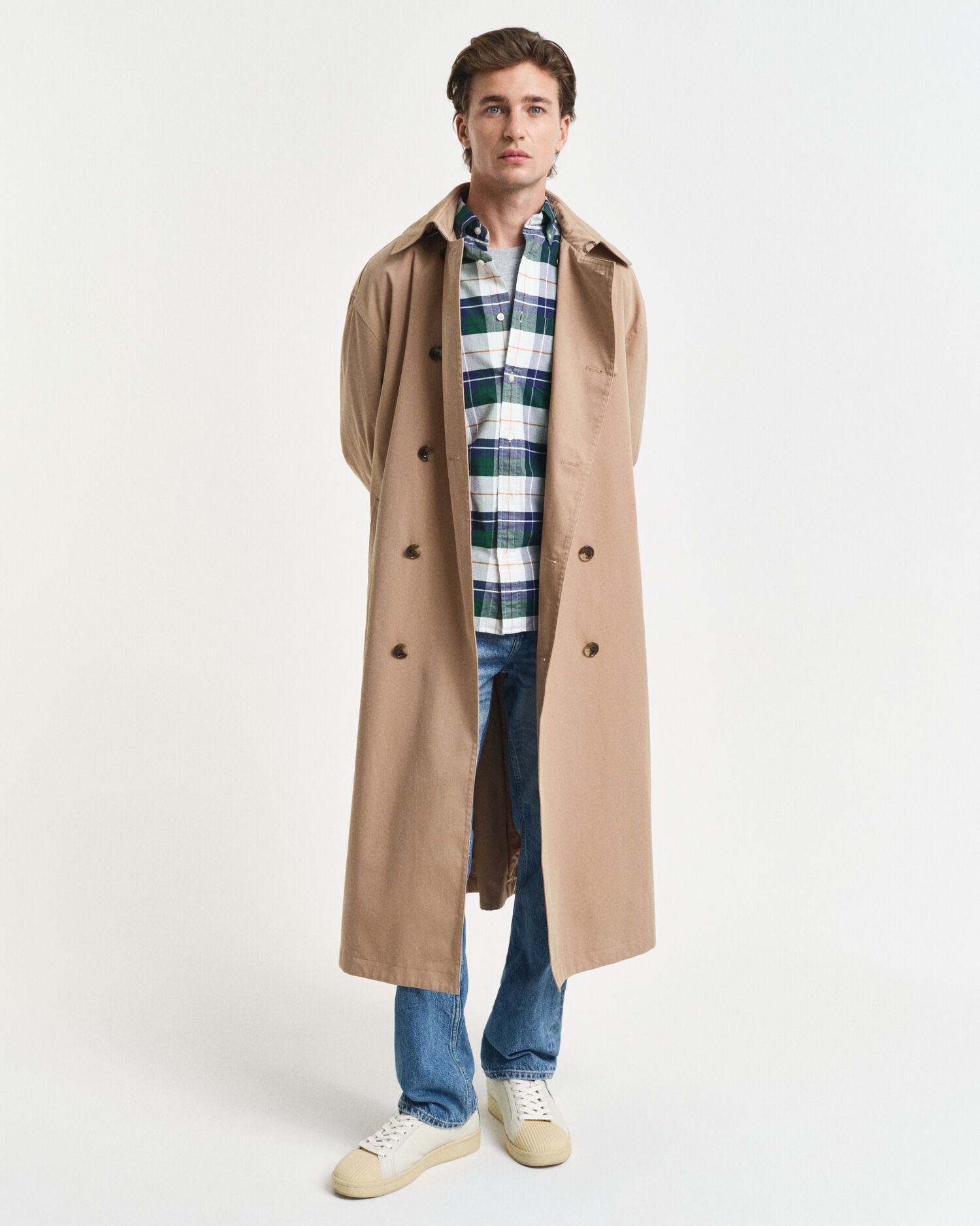 Regular Fit klassiek Oxford-overhemd met ruitje