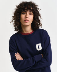 G-Badge sweatshirt met ronde hals