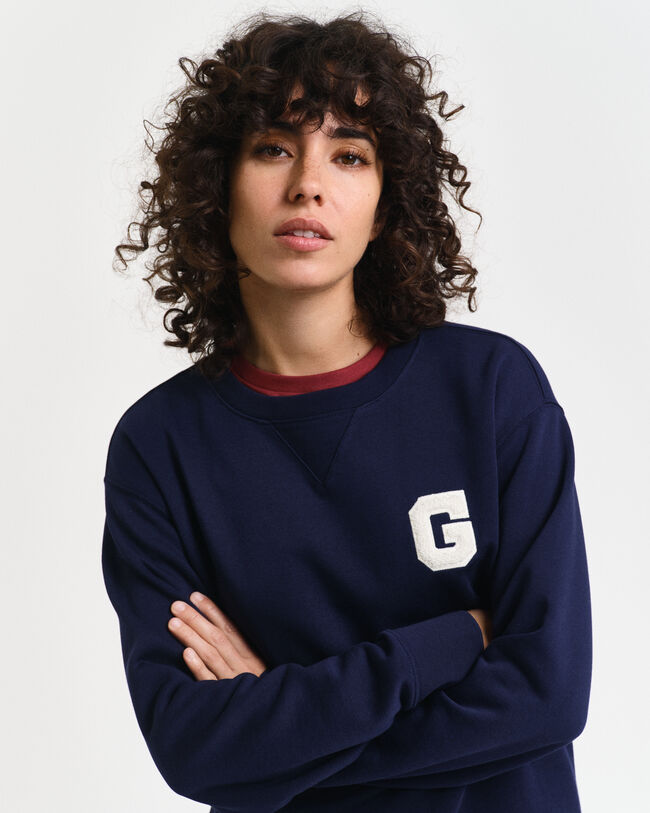 G-Badge sweatshirt met ronde hals