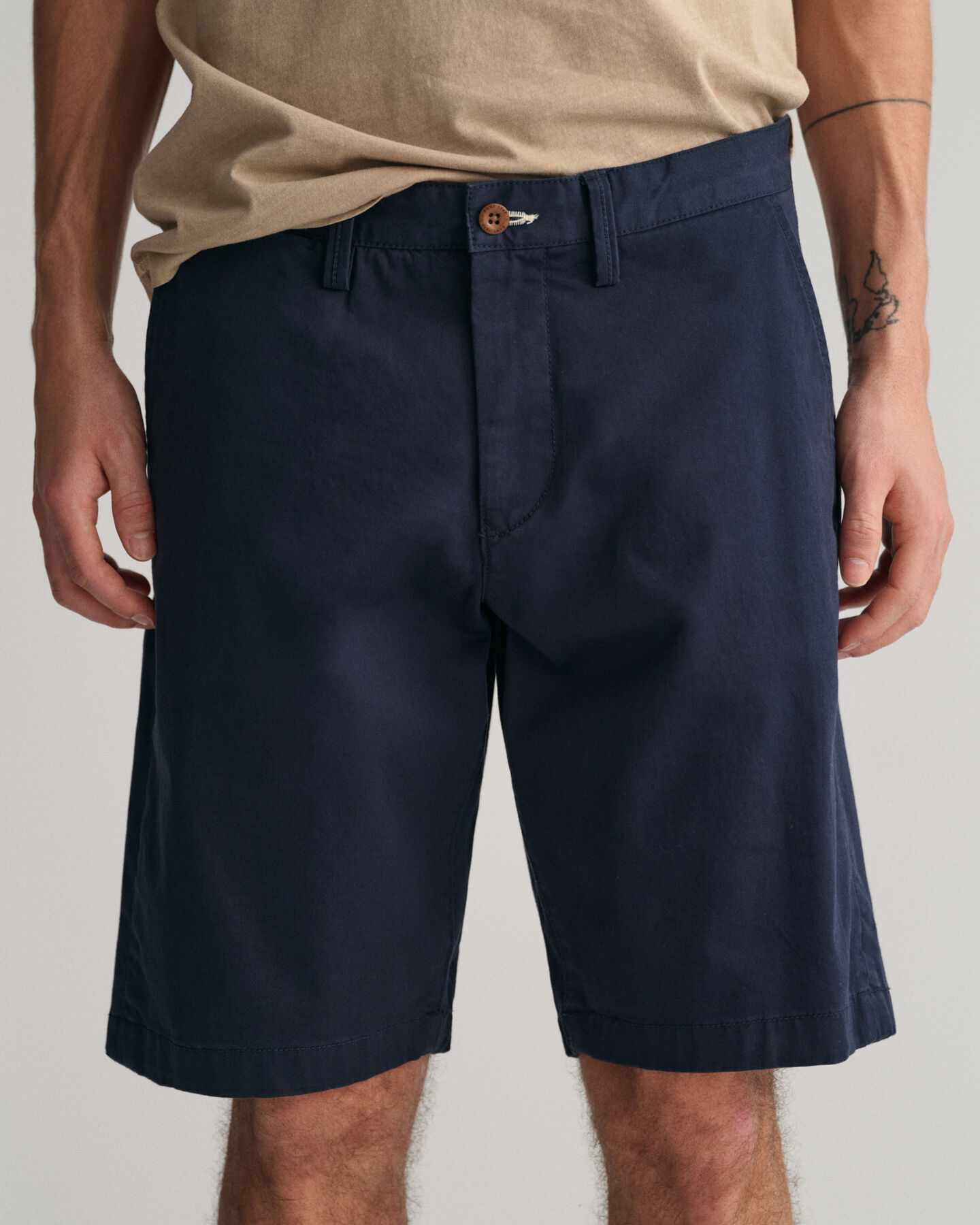 Relaxed Fit short van keperstof