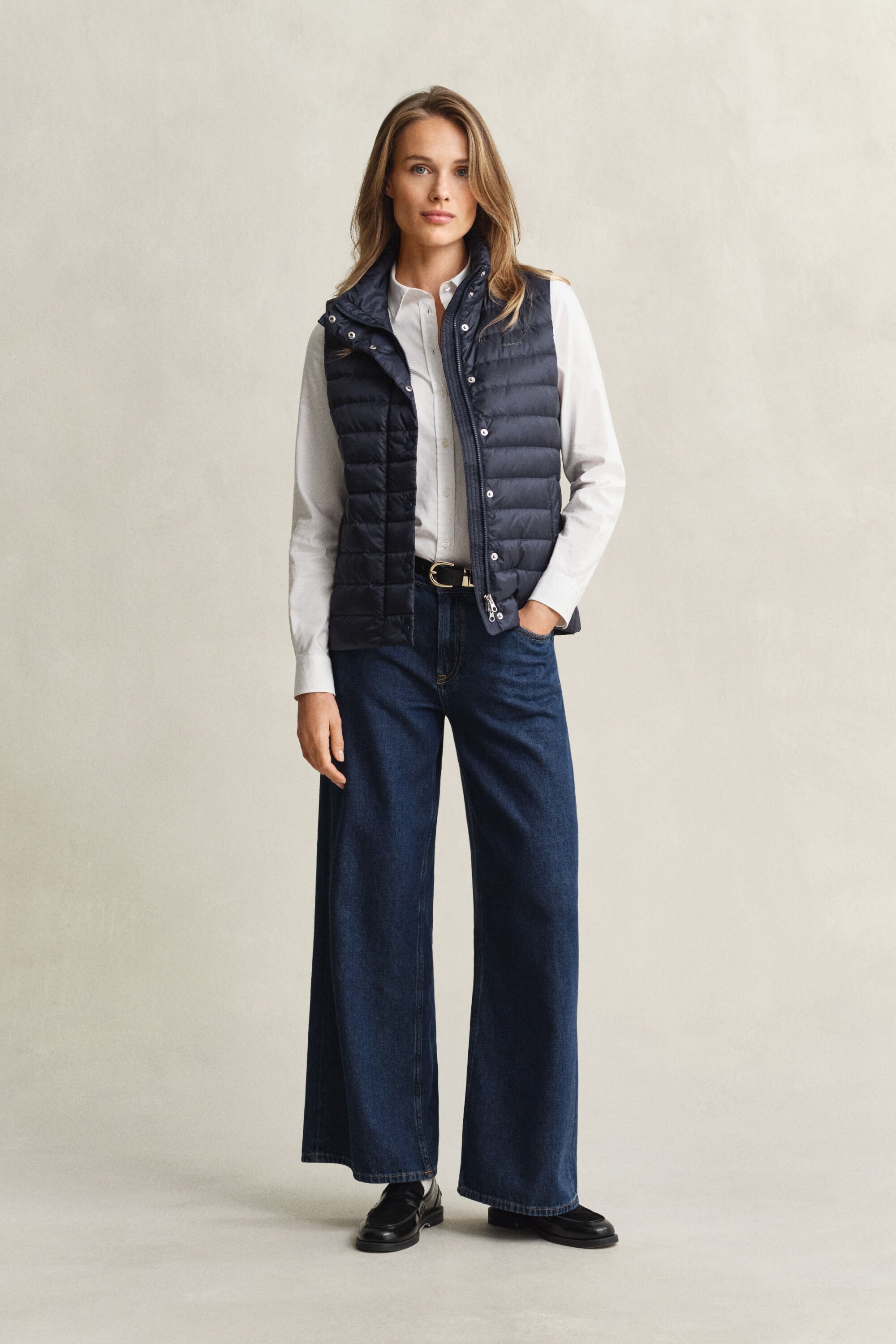 Lichte donsbodywarmer