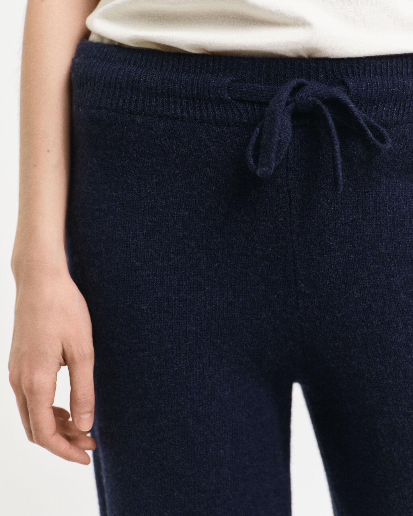 Broek van gebreide wol