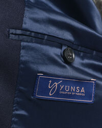 Club blazer met jutestructuur