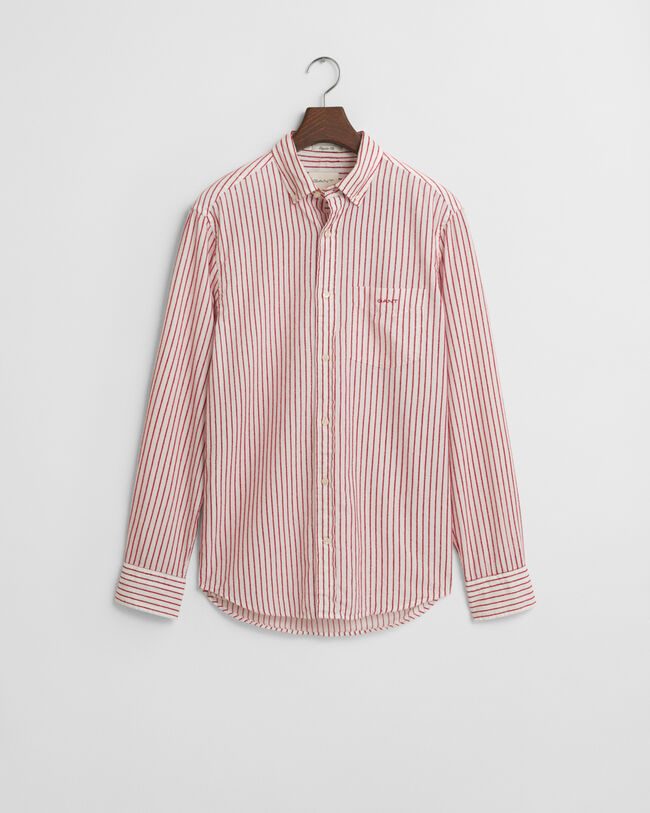 Regular Fit overhemd met strepen en textuur