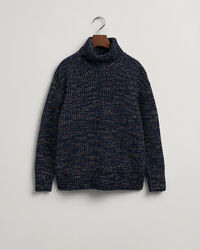 Meerkleurige trui met rolkraag