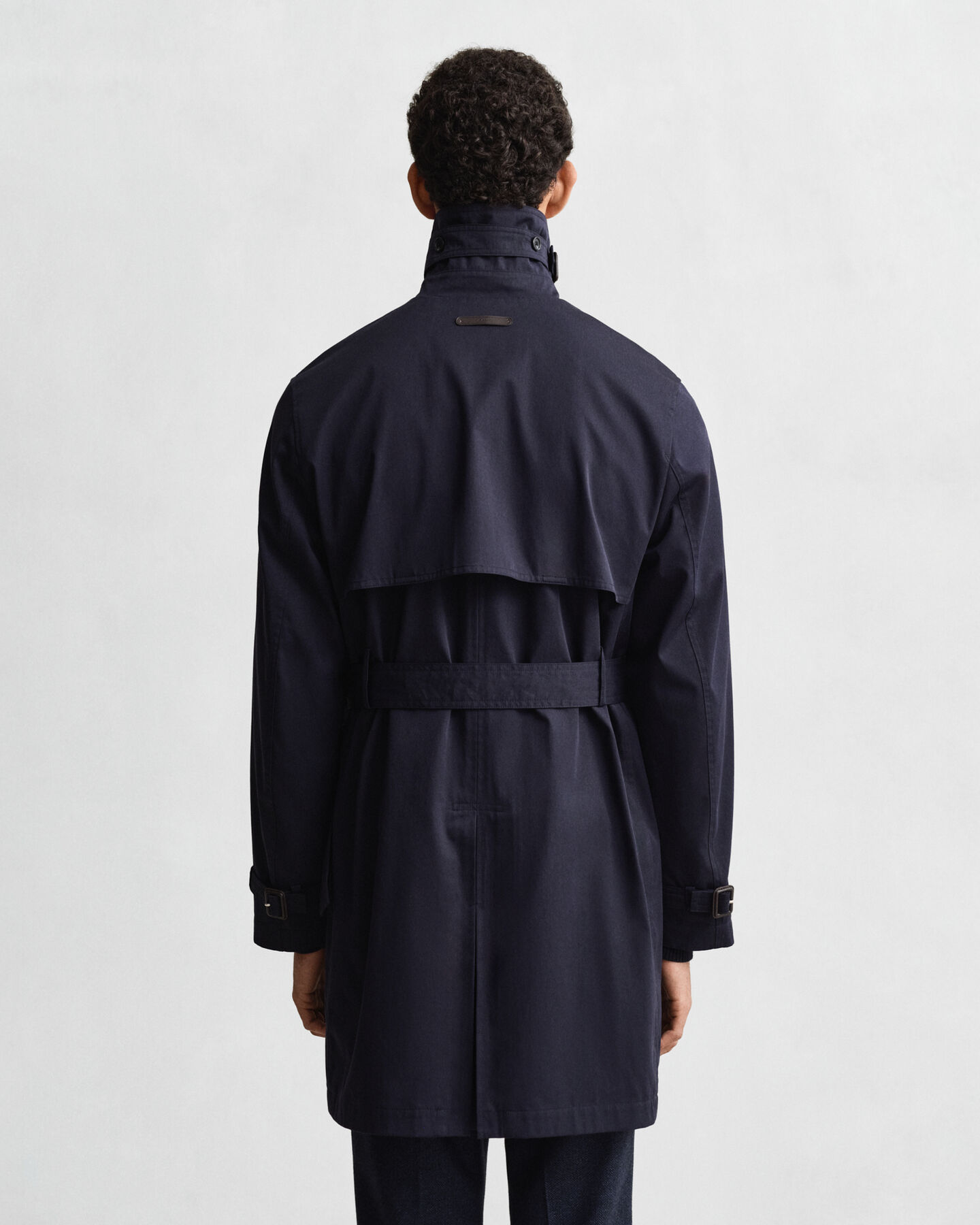 Trenchcoat van katoenmix