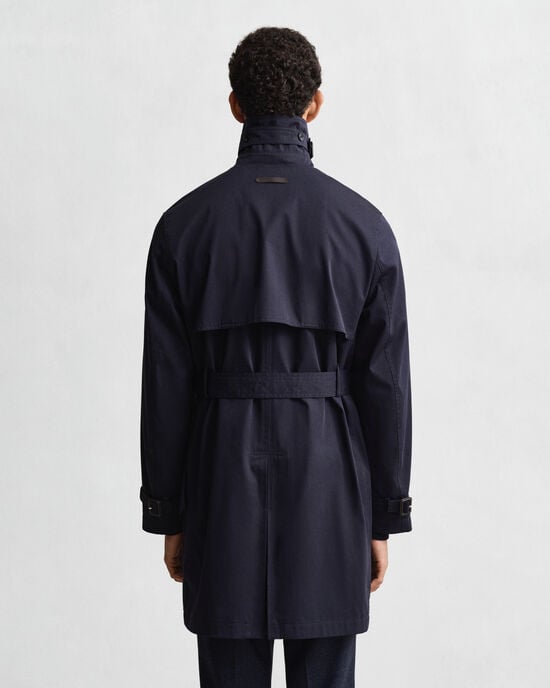Trenchcoat van katoenmix