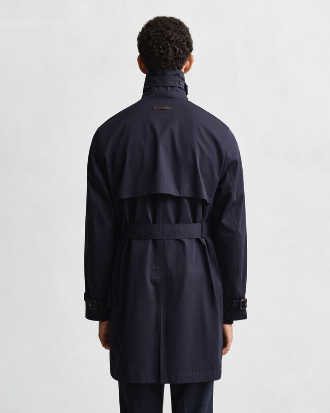 Trenchcoat van katoenmix
