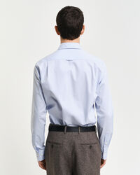 Slim Fit overhemd van stretchpoplin