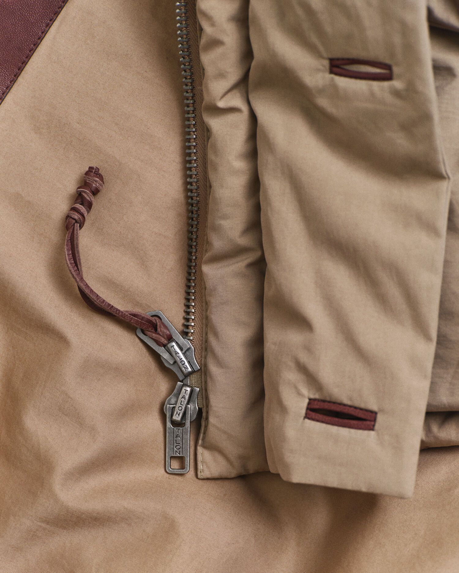 Katoenen parka met ganzendons