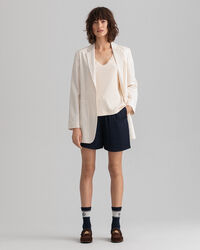 Detail T-shirt met split en halfmouwen