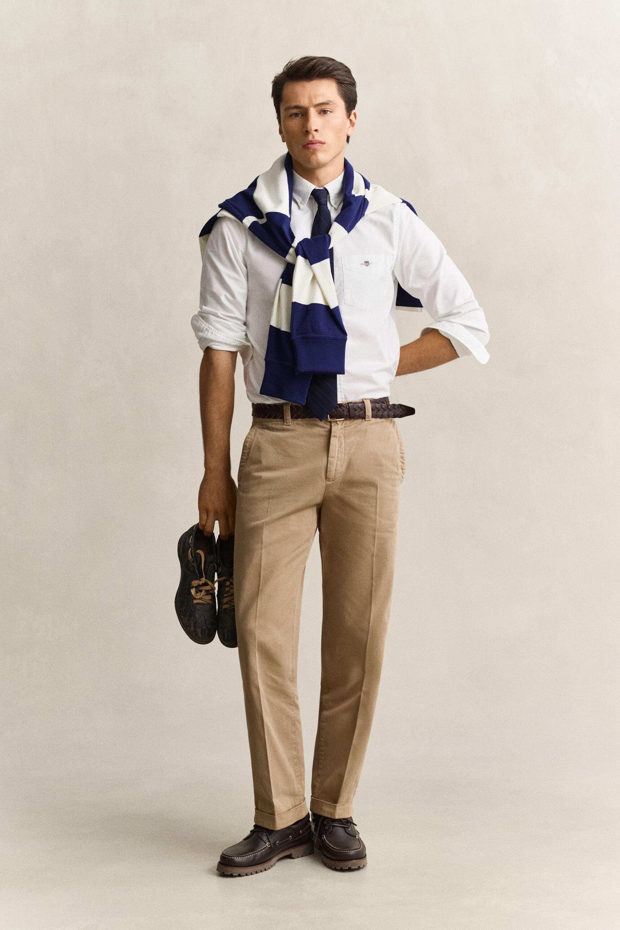Gant x Yale chino van keperkatoen