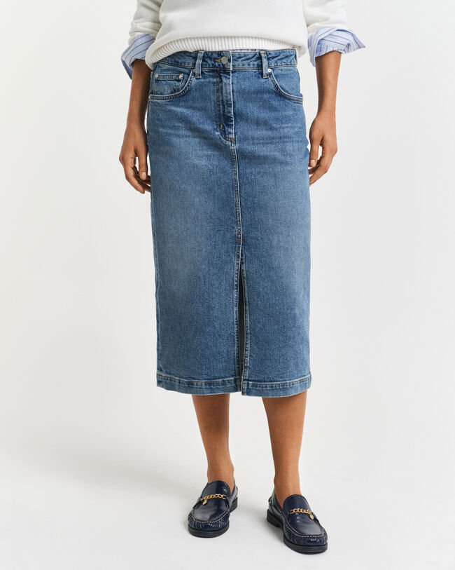 Denim midirok