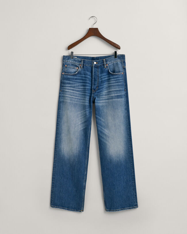 Loose Fit jeans met vintage wassing