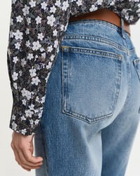 Regular Fit overhemd met bloemenprint van katoenvoile