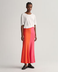 Gebreide rok met kleurblokken