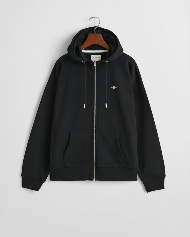 Shield hoodie met ritssluiting