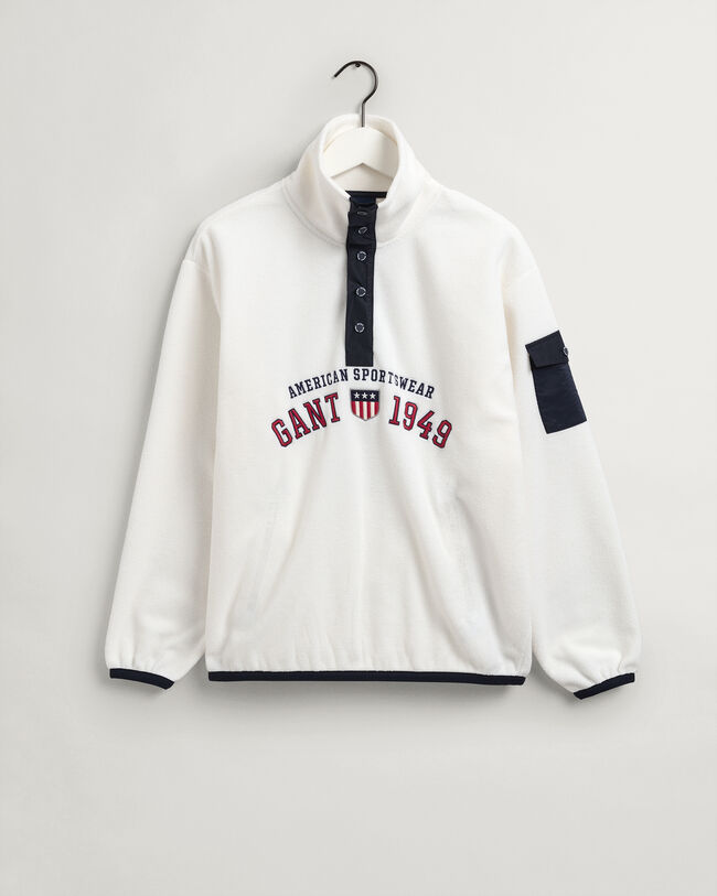 Retro Shield fleecetrui