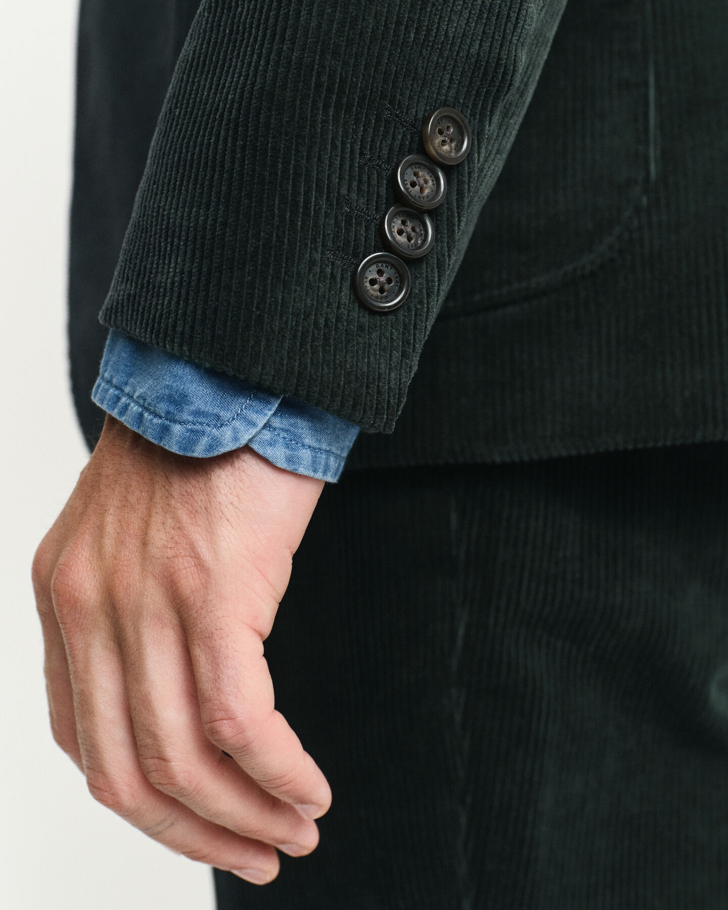 Slim Fit corduroy kostuumjasje