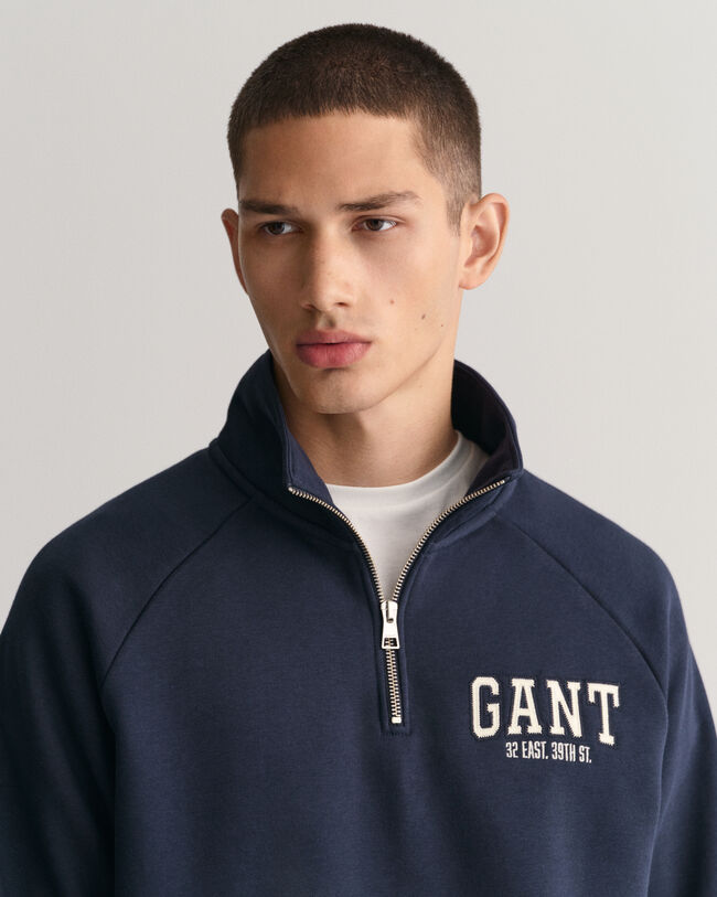 GANT Arch Graphic sweatshirt met korte rits