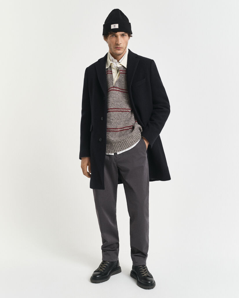 Regular Fit chino van keperstof