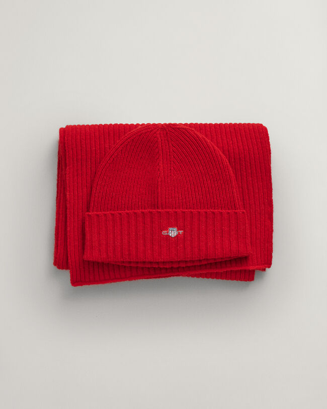 Cadeauset met Shield beanie en sjaal