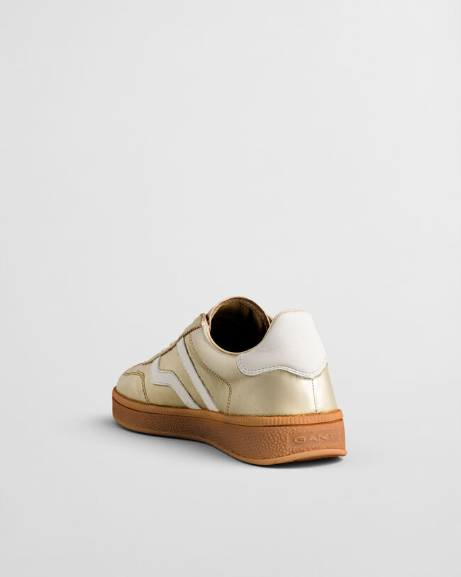 Cuzima metallic leren sneakers