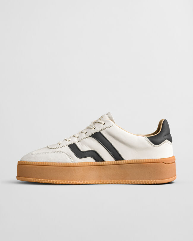 Cuzmani sneakers met leer en su&egrave;de