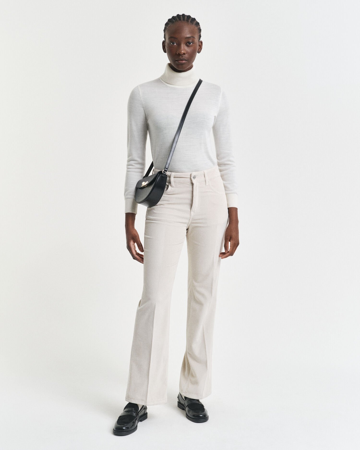 Flared corduroy jeans