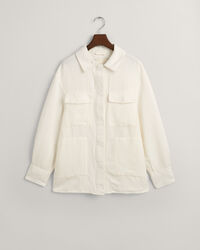Overshirt met linnenmix