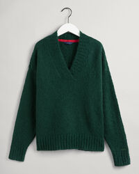 Sweater met V-hals van mohair