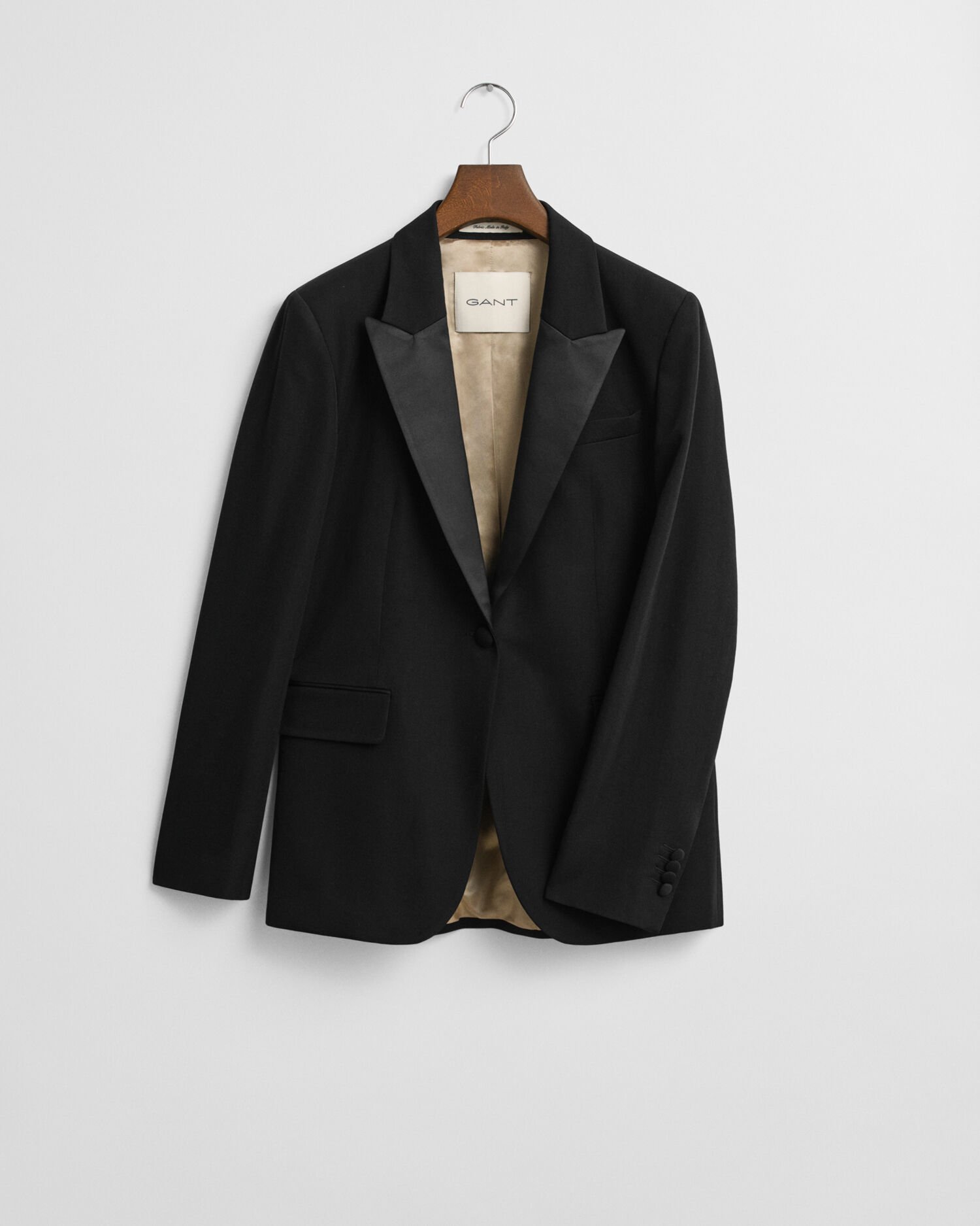 Regular Fit smokingblazer van wolmix